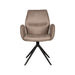 Label51 Eetkamerstoel Mellow 58x63x92 cm Taupe micro Suede-Eetkamerstoelen-LABEL51