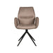 Label51 Eetkamerstoel Mellow 58x63x92 cm Taupe micro Suede-Eetkamerstoelen-LABEL51
