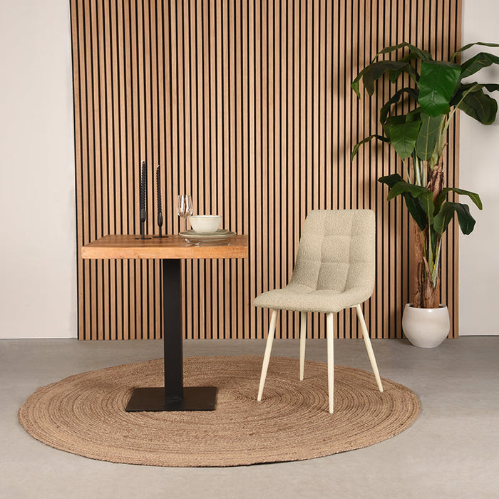 Label51 Eetkamerstoel Nino - Zand - Stof-Eetkamerstoelen-LABEL51