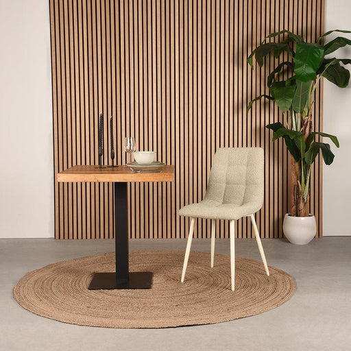 Label51 Eetkamerstoel Nino - Zand - Stof-Eetkamerstoelen-LABEL51