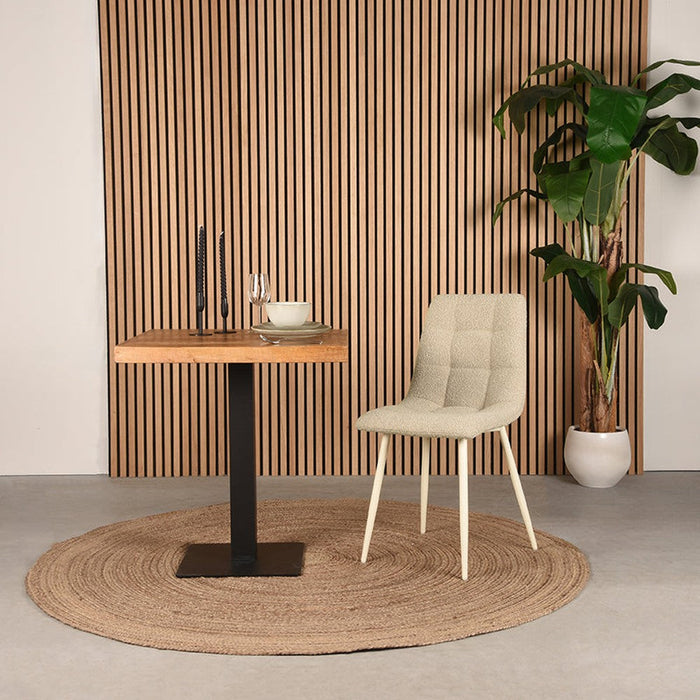 Label51 Eetkamerstoel Nino - Zand - Stof-Eetkamerstoelen-LABEL51