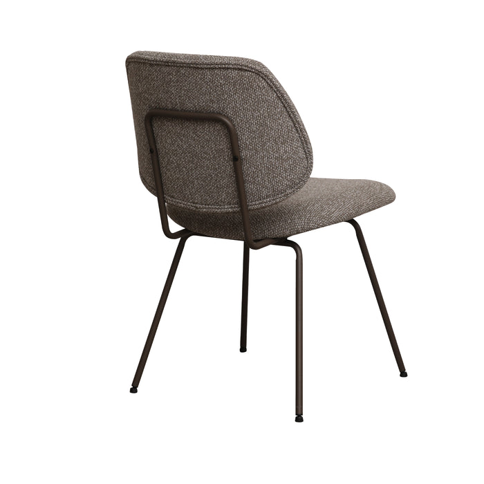 Label51 Eetkamerstoel Ravenna - Mushroom - Royal Boucle - Brons Metalen Frame - Taupe - Boucle-Eetkamerstoelen-LABEL51