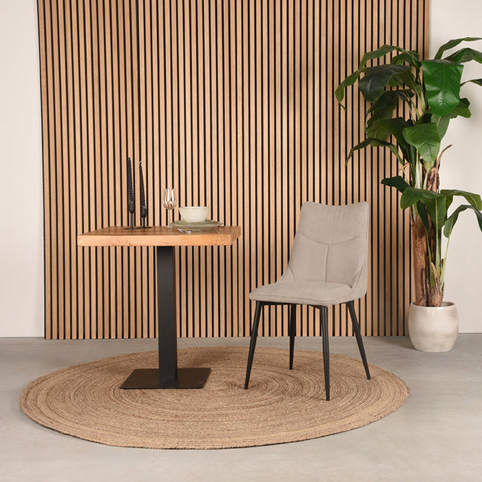 Label51 Eetkamerstoel Riv - Naturel - Stof-Eetkamerstoelen-LABEL51