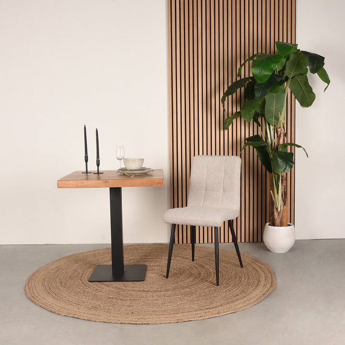 Label51 Eetkamerstoel Sam - Naturel - Stof-Eetkamerstoelen-LABEL51