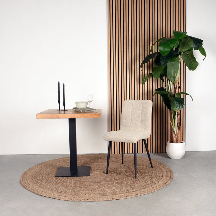 Label51 Eetkamerstoel Sam - Zand - Stof-Eetkamerstoelen-LABEL51