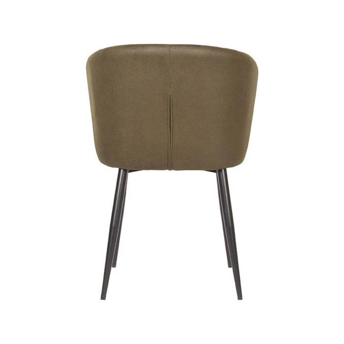 Label51 Eetkamerstoel Wave - Army green - Microfiber-Eetkamerstoelen-LABEL51