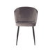 Label51 Eetkamerstoel Wave - Grijs - Fluweel-Eetkamerstoelen-LABEL51