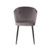 Label51 Eetkamerstoel Wave - Grijs - Fluweel-Eetkamerstoelen-LABEL51