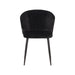 Label51 Eetkamerstoel Wave - Zwart - Fluweel-Eetkamerstoelen-LABEL51