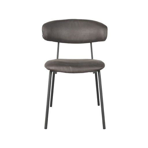 Label51 Eetkamerstoel Zack - Antraciet - Micro Suede-Eetkamerstoelen-LABEL51