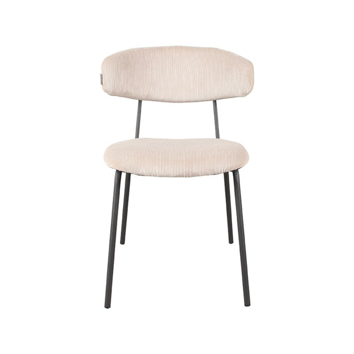 Label51 Eetkamerstoel Zack - Naturel - Ribcord-Eetkamerstoelen-LABEL51