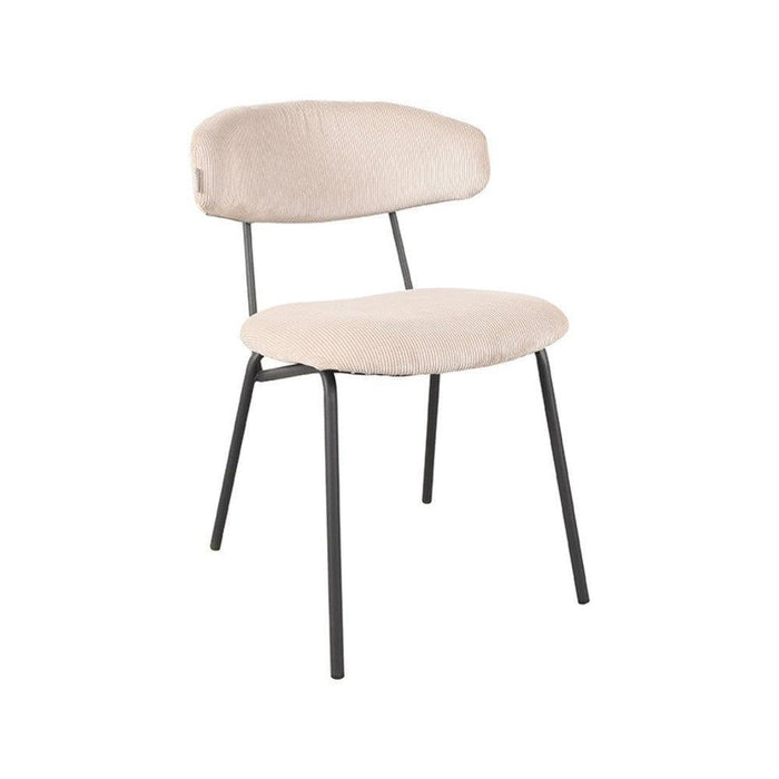 Label51 Eetkamerstoel Zack - Naturel - Ribcord-Eetkamerstoelen-LABEL51