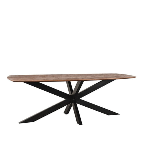 Label51 Eetkamertafel Zane - Espresso - Mangohout 220x100x76-Eettafels-LABEL51