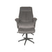 Label51 Fauteuil Bergen - Antraciet - Cosmo - Incl. Hocker-Fauteuils-LABEL51