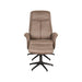 Label51 Fauteuil Bergen - Taupe - Micro Suede - Incl. Hocker-Fauteuils-LABEL51