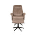 Label51 Fauteuil Bergen - Taupe - Micro Suede - Incl. Hocker-Fauteuils-LABEL51