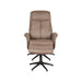 Label51 Fauteuil Bergen - Taupe - Micro Suede - Incl. Hocker-Fauteuils-LABEL51