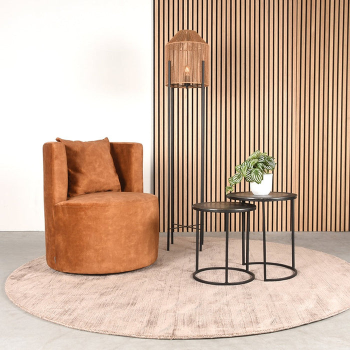 Label51 Fauteuil Evy - Oker - Velours 65 cm-Fauteuils-LABEL51