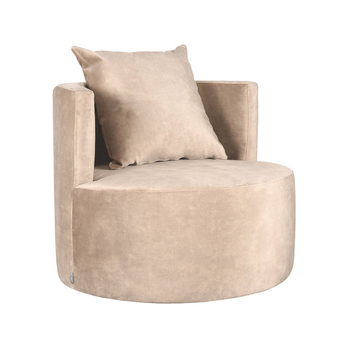 Label51 Fauteuil Evy - Zand - Velours 90 cm-Fauteuils-LABEL51