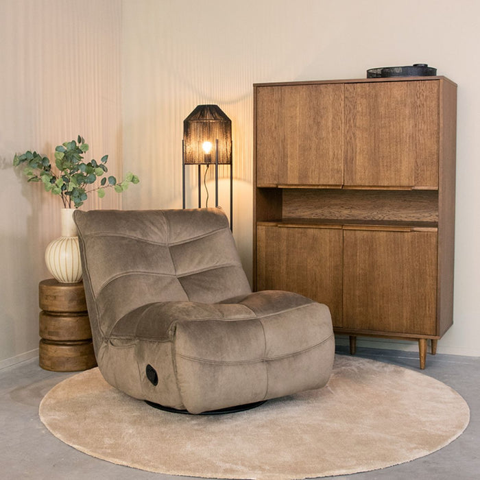 Label51 Fauteuil Take It Easy - Taupe | Draaibaar & Schommelbaar-Fauteuils-LABEL51