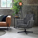 Label51 Fauteuil Toby - Antraciet - Velours - Draaibaar-Fauteuils-LABEL51