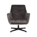 Label51 Fauteuil Toby - Antraciet - Velours - Draaibaar-Fauteuils-LABEL51