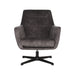 Label51 Fauteuil Toby - Antraciet - Velours - Draaibaar-Fauteuils-LABEL51