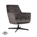 Label51 Fauteuil Toby - Antraciet - Velours - Draaibaar-Fauteuils-LABEL51