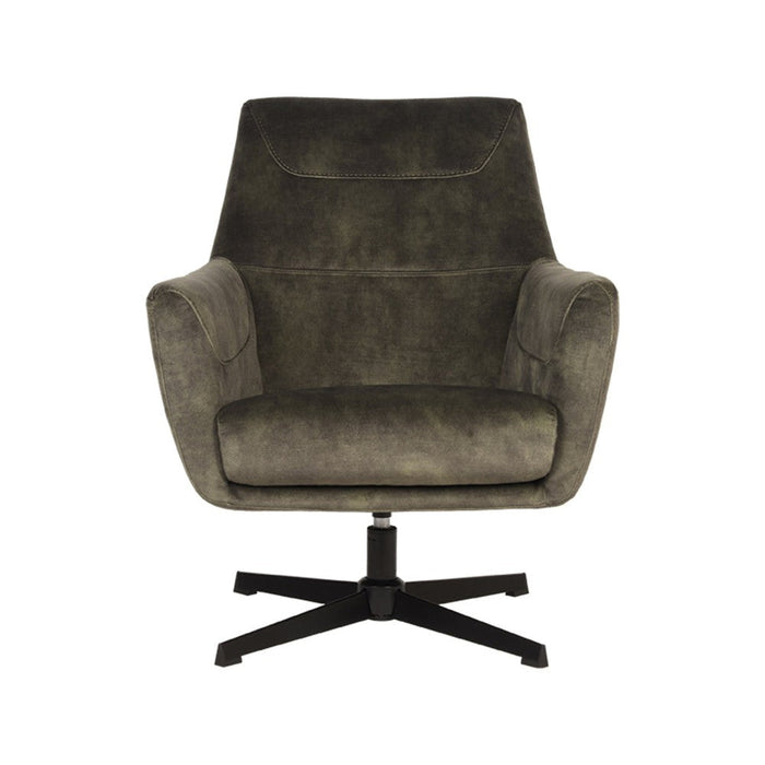 Label51 Fauteuil Toby - Hunter - Velours - Draaibaar-Fauteuils-LABEL51