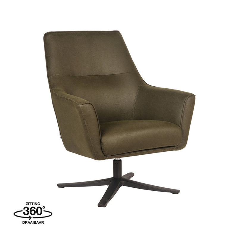 Label51 Fauteuil Tod - Army green - Microfiber-Fauteuils-LABEL51