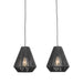 Label51 Hanglamp Ibiza - Zwart - Jute - 2-Lichts-Hanglampen-LABEL51