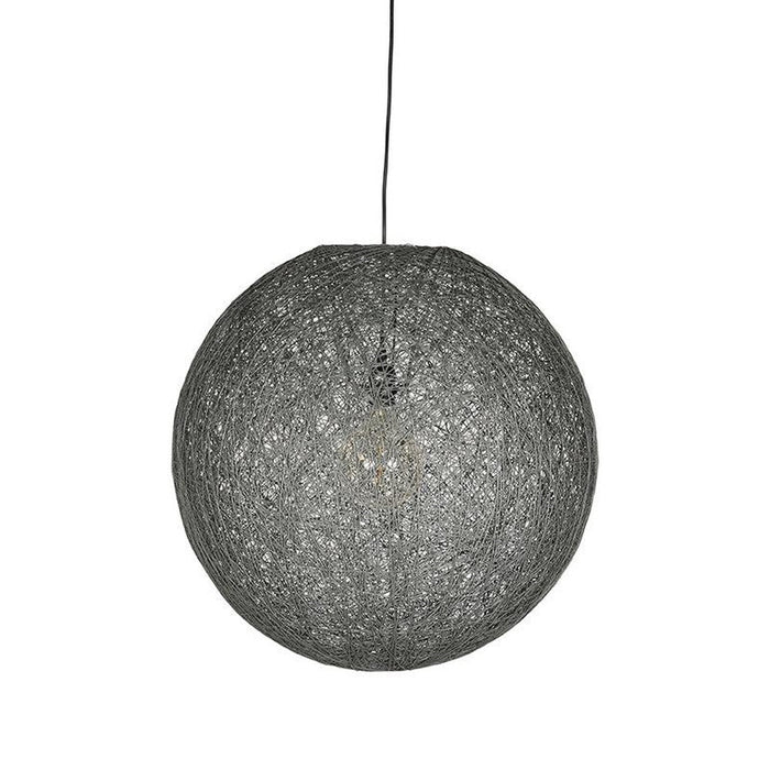 Label51 Hanglamp Twist - Grijs - Vlas - L-Hanglampen-LABEL51