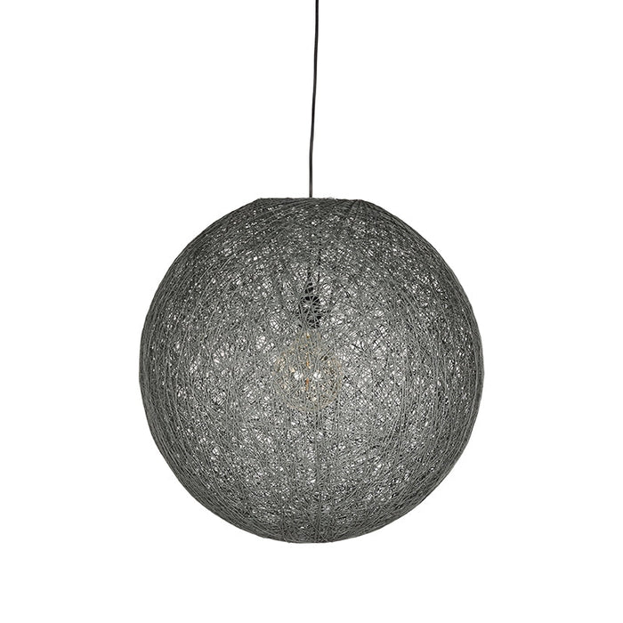 Label51 Hanglamp Twist - Grijs - Vlas - L-Hanglampen-LABEL51