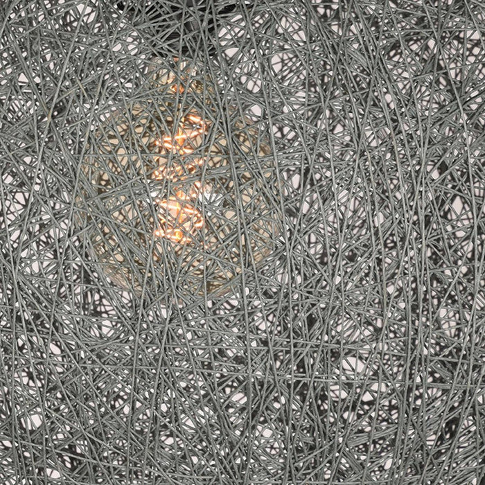 Label51 Hanglamp Twist - Grijs - Vlas - XL-Hanglampen-LABEL51