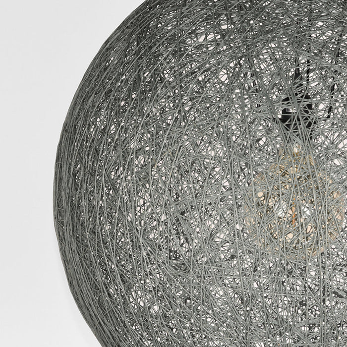 Label51 Hanglamp Twist - Grijs - Vlas - XL-Hanglampen-LABEL51