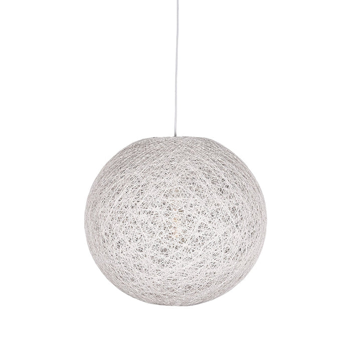 Label51 Hanglamp Twist - Wit - Vlas - M-Hanglampen-LABEL51