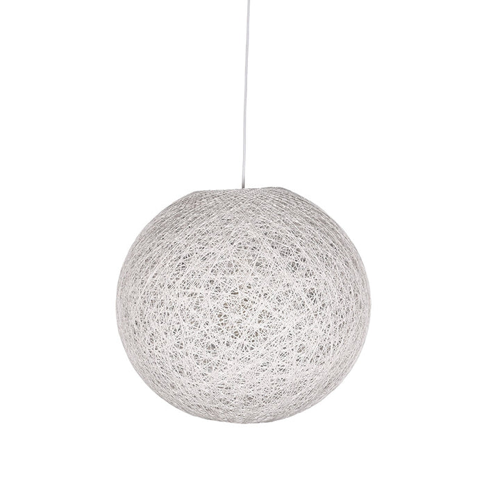 Label51 Hanglamp Twist - Wit - Vlas - M-Hanglampen-LABEL51