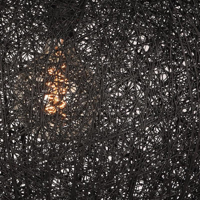 Label51 Hanglamp Twist - Zwart - Vlas - L-Hanglampen-LABEL51