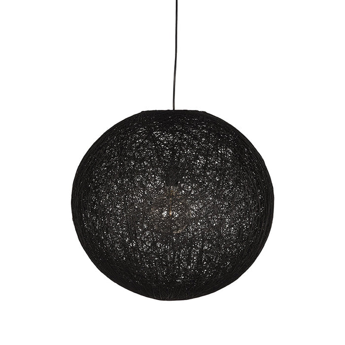 Label51 Hanglamp Twist - Zwart - Vlas - L-Hanglampen-LABEL51