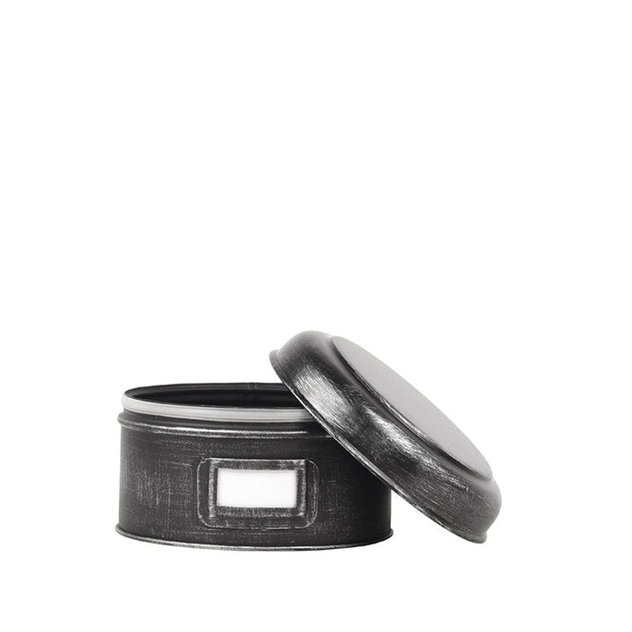 Label51 Opbergblik - Zwart - Metaal - M - 18x18x10 cm-Opbergdozen en manden-LABEL51