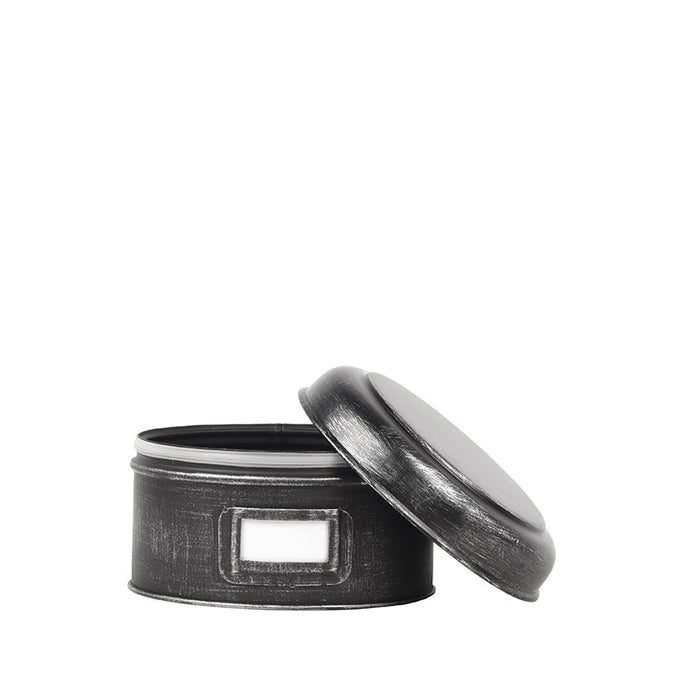 Label51 Opbergblik - Zwart - Metaal - M - 18x18x10 cm-Opbergdozen en manden-LABEL51