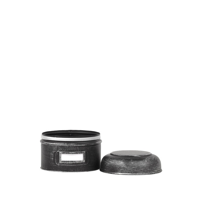 Label51 Opbergblik - Zwart - Metaal - S -13x13x10 cm-Opbergdozen en manden-LABEL51