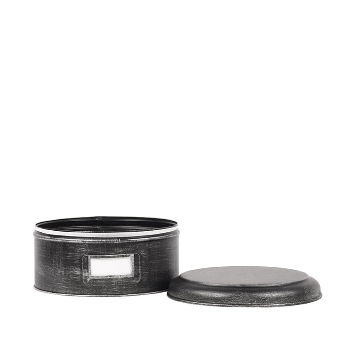 Label51 Opbergblik - Zwart - Metaal - XL - 25x25x13 cm-Opbergdozen en manden-LABEL51