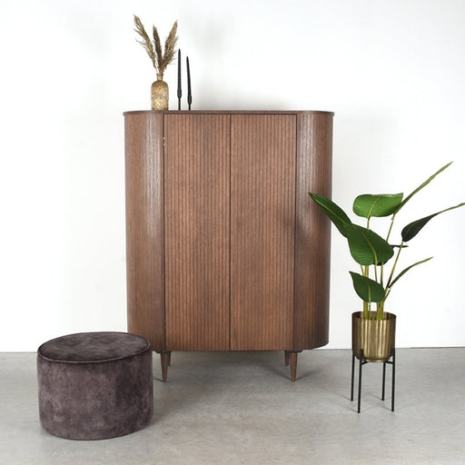 Label51 Opbergkast Oliva - Walnut - Oak - Opbergkast Oliva - Natural - Oak - 125x47x158-Opbergkasten-LABEL51