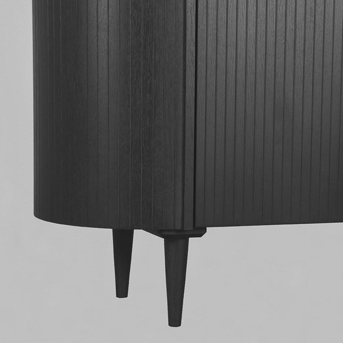 Label51 Opbergkast Oliva - zwart - Oak - Opbergkast Oliva - Natural - Oak - 125x47x158-Opbergkasten-LABEL51