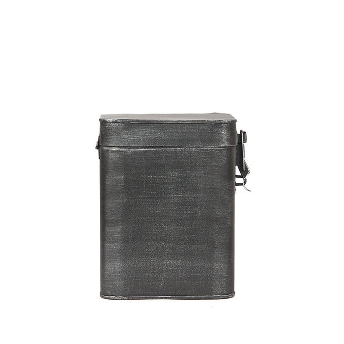 Label51 Opbergkist - Antiek grijs - Metaal - L - 15x16x19 cm-Opbergdozen en manden-LABEL51