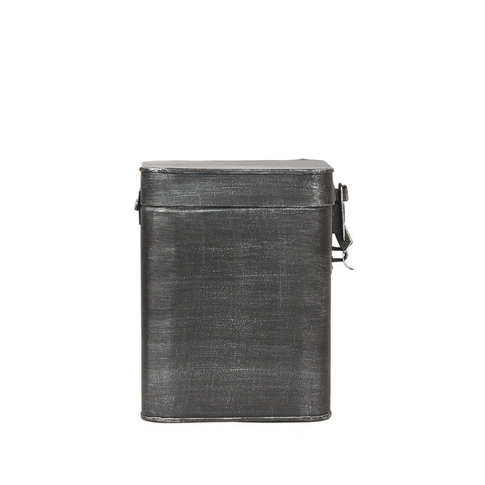 Label51 Opbergkist - Antiek grijs - Metaal - L - 15x16x19 cm-Opbergdozen en manden-LABEL51