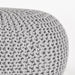 Label51 Poef Knitted - Lichtgrijs - Katoen - L-Poefs-LABEL51