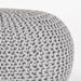 Label51 Poef Knitted - Lichtgrijs - Katoen - L-Poefs-LABEL51