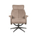 Label51 Relaxfauteuil Verdal 77x79x109 cm Suede Taupe-Fauteuils-LABEL51